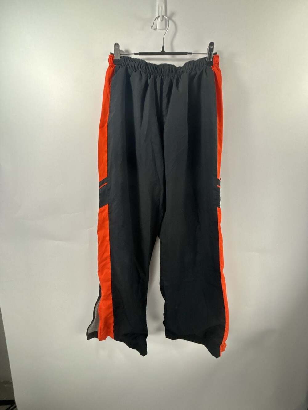 Nike Sportswear Youth Black and Orange Lined Track Pants Size XL (18-20)